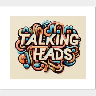 Talking Heads Typography Design Posters and Art